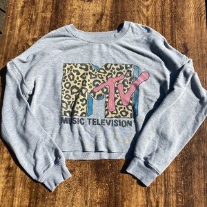 MTV cropped crew neck